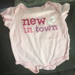 New in town onesie